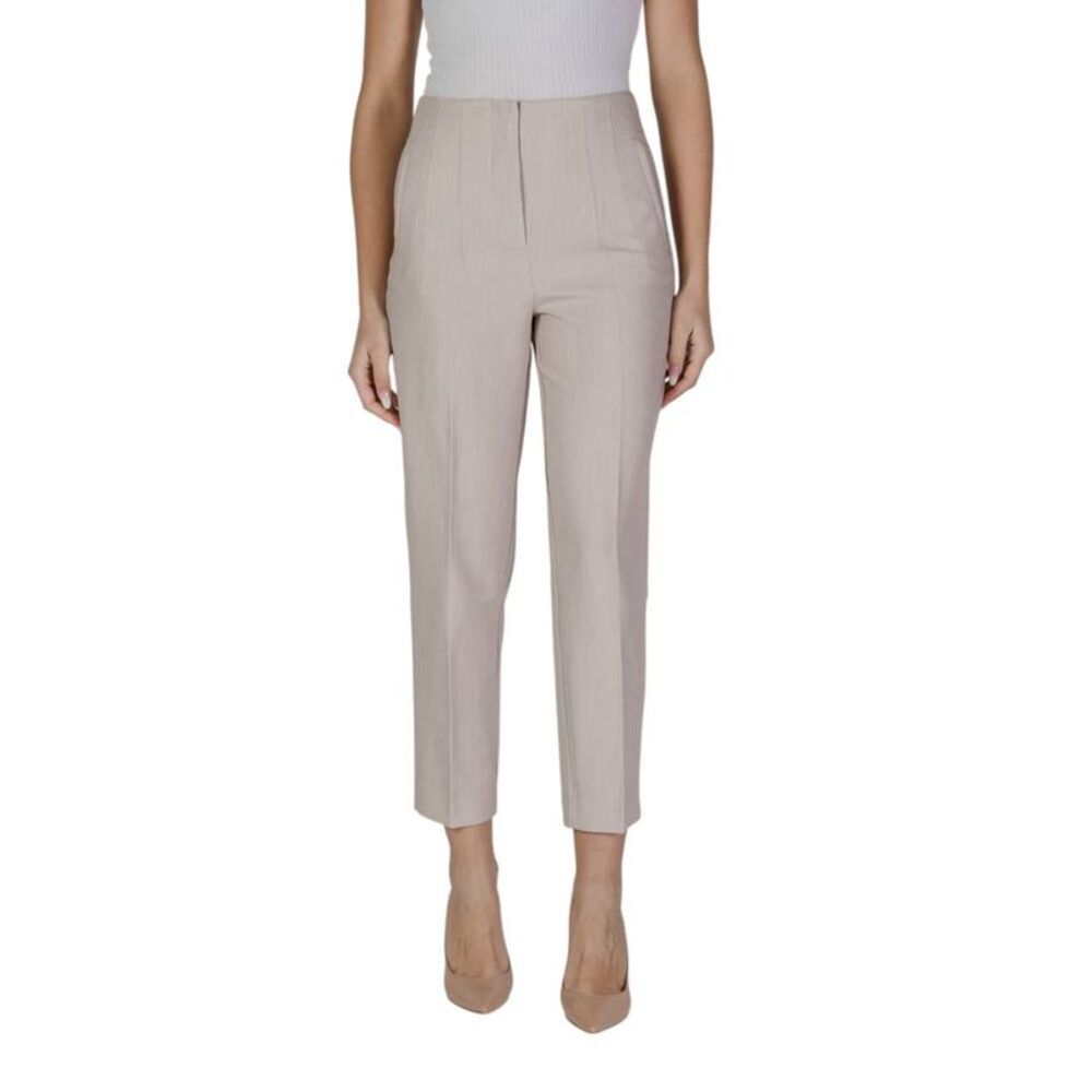 Only Beige Recycled Polyester Casual Women's Pants